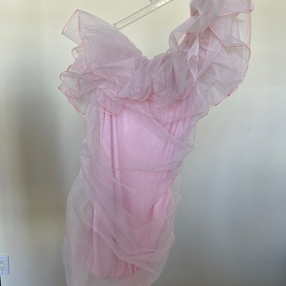 ASOS Pink Ruffled Dress - Picture 4 of 7